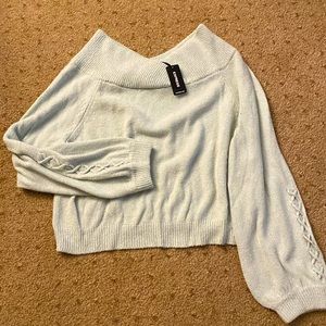 Express Cropped Sweater NWT